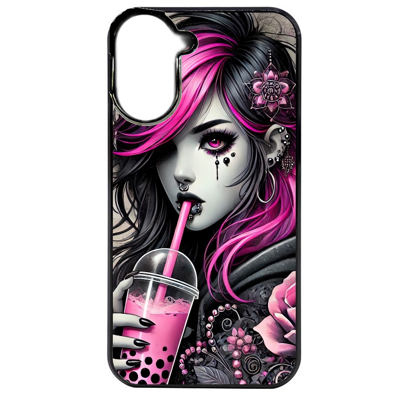Coque noire taperso pour Redmi A5 4G avec motif anime et gothic boba protection antichoc personnalisée