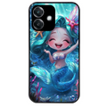 Coque noire taperso pour OPPO A40 avec motif sirene style anime protection antichoc personnalisée