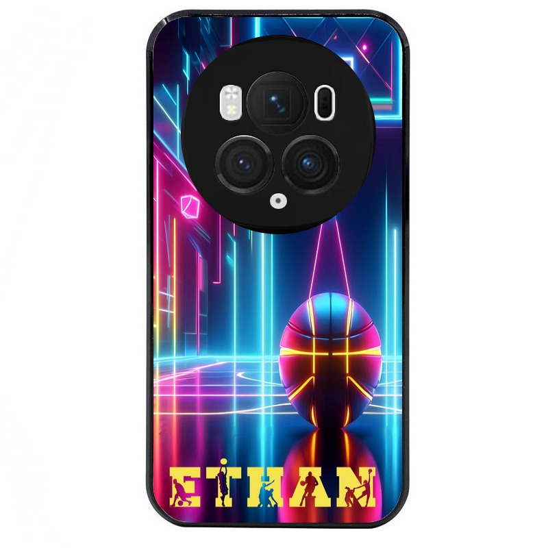 Coque noire taperso pour Magic 5 6 LITE et PRO avec motif basket electro personnalisee protection antichoc personnalisée