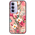 Coque noire taperso pour Redmi 15 4G et 5G avec motif fleur rose protection antichoc personnalisée