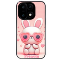 Coque noire taperso pour OnePlus 15 avec motif lapin lunettes personnalisee protection antichoc personnalisée