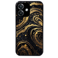 Coque noire taperso pour OPPO A40 avec motif marbre noir protection antichoc personnalisée