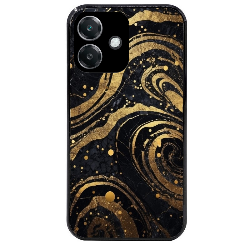 Coque noire taperso pour OPPO A40 avec motif marbre noir protection antichoc personnalisée