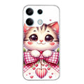 Coque taperso pour POCO M6 PRO 4G avec motif chat noeud et coeur protection antichoc personnalisée
