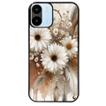 Coque noire taperso pour Redmi A1 et A2 avec motif dreamcatcher marguerite protection antichoc personnalisée