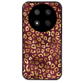 Coque noire taperso pour Magic 7 LITE et PRO avec motif leopard grenat protection antichoc personnalisée