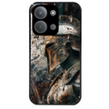 Coque noire taperso pour POCO C85 avec motif spartan guerrier protection antichoc personnalisée