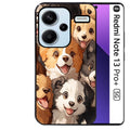 Coque noire taperso pour Redmi Note 13 PRO PLUS 5G avec motif chien smile protection antichoc personnalisée
