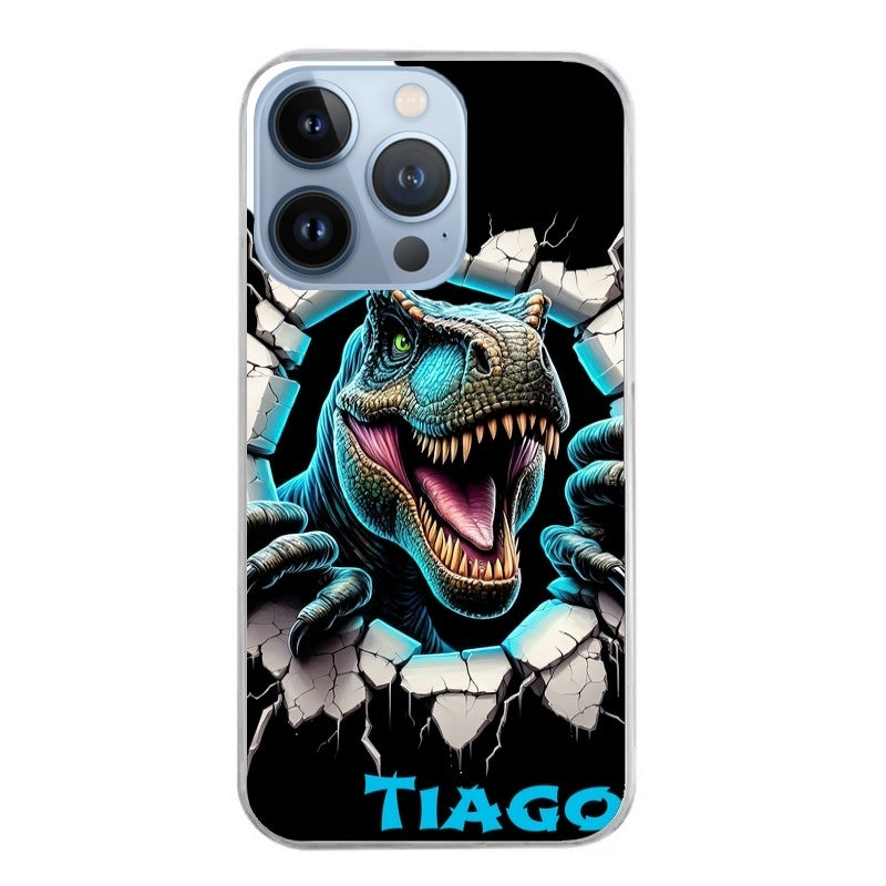 Coque taperso pour Iphone 11 et PRO PRO MAX avec motif dino t rex personnalisee protection antichoc personnalisée