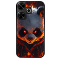 Coque noire taperso pour POCO M6 4G avec motif panda very angry protection antichoc personnalisée