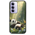 Coque noire taperso pour Redmi 15 4G et 5G avec motif panda bambou protection antichoc personnalisée