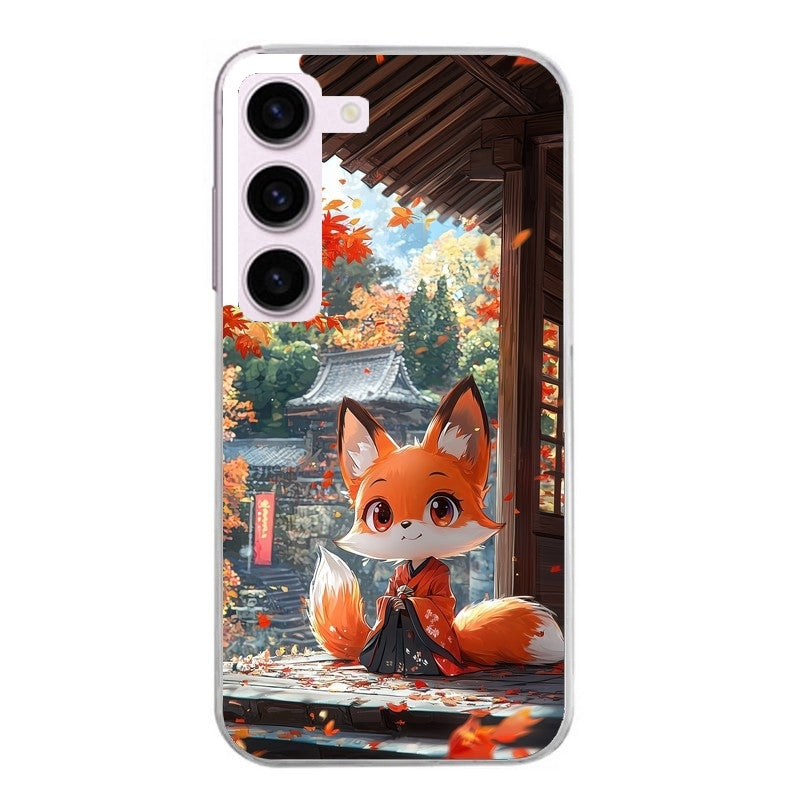 Coque taperso pour Galaxy A13 4G et 5G A23 A53 avec motif renard et fox anime protection antichoc personnalisée