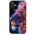 Coque noire taperso pour OPPO A5 PRO 4G et 5G avec motif lion fluo protection antichoc personnalisée