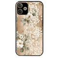 Coque noire taperso pour OPPO A5 PRO 4G et 5G avec motif bois et dentelle 1 protection antichoc personnalisée