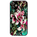 Coque noire taperso pour OPPO A5 PRO 4G et 5G avec motif leopard hibiscus protection antichoc personnalisée