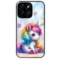 Coque noire taperso pour Honor 70 LITE 90 et LITE avec motif licorne et etoiles protection antichoc personnalisée