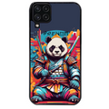 Coque noire taperso pour galaxy A22 A32 A52 A52S 4G 5G  avec motif panda katana personnalisee protection antichoc personnalisée