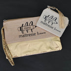 Pochette personnalisée copine formidable en jute et doré