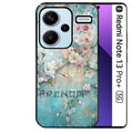 Coque noire taperso pour Redmi Note 13 PRO PLUS 5G avec motif fleur sakura personnalisee protection antichoc personnalisée