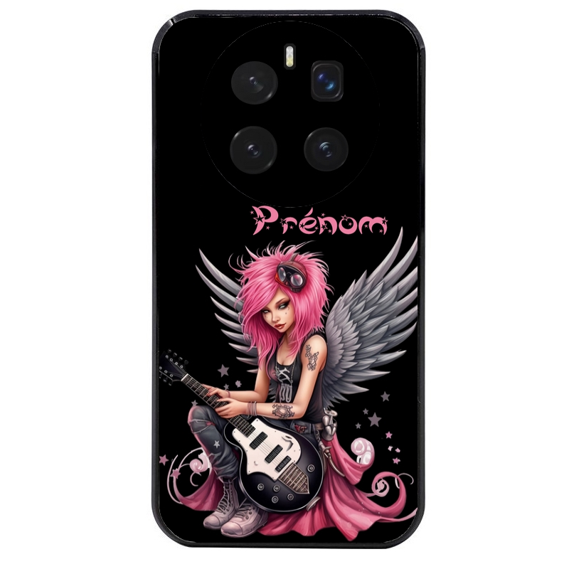 Coque noire taperso pour Magic 7 LITE et PRO avec motif fee rock personnalisee protection antichoc personnalisée