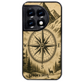 Coque noire taperso pour OnePlus 11 et 12 avec motif voyage et boussole protection antichoc personnalisée