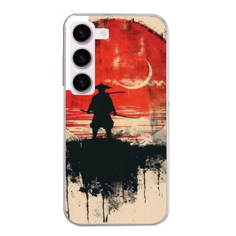 Coque taperso pour Galaxy A13 4G et 5G A23 A53 avec motif samourai rouge protection antichoc personnalisée