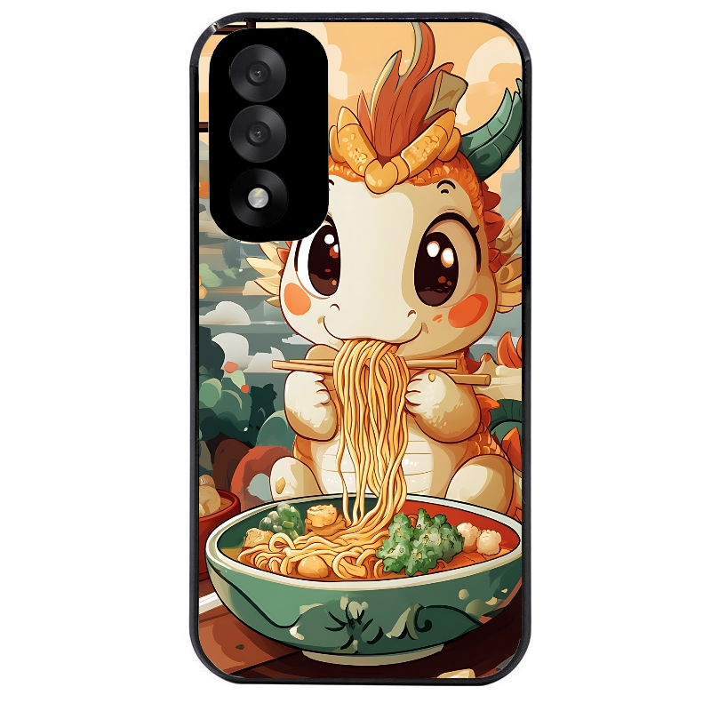 Coque noire taperso pour OnePlus Nord 5 avec motif dragon ramen 3 protection antichoc personnalisée