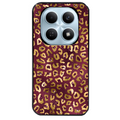 Coque noire taperso pour POCO M8 5G et PRO 5G avec motif leopard grenat protection antichoc personnalisée