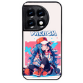Coque noire taperso pour OnePlus 11 et 12 avec motif anime casquette personnalise protection antichoc personnalisée