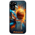 Coque noire taperso pour OnePlus Nord CE5 avec motif basket ball color personnalise protection antichoc personnalisée