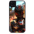 Coque noire taperso pour galaxy A22 A32 A52 A52S 4G 5G  avec motif karting f1 personnalisee protection antichoc personnalisée