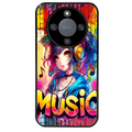 Coque noire taperso pour Magic 5 6 LITE et PRO avec motif anime manga et music protection antichoc personnalisée
