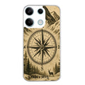 Coque taperso pour POCO M6 PRO 4G avec motif voyage et boussole protection antichoc personnalisée