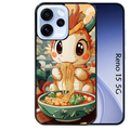 Coque noire taperso pour OPPO Reno 15 et F FS 5G avec motif dragon ramen 3 protection antichoc personnalisée