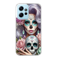 Coque taperso pour POCO X5 5G avec motif tete de mort calavera bijoux protection antichoc personnalisée