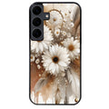 Coque noire taperso pour galaxy A06 A16 A26 A36 A56 avec motif dreamcatcher marguerite protection antichoc personnalisée