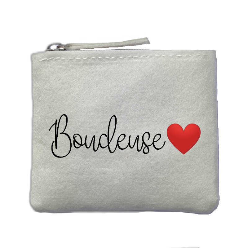 Chaussettes paillettes argent motif boudeuse