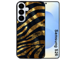 Coque noire taperso pour galaxy S26 et PLUS ULTRA FE avec motif zebre gold protection antichoc personnalisée