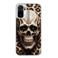 Coque taperso pour Redmi Note 10 4G 5G PRO 10S avec motif tete de mort leopard protection antichoc personnalisée