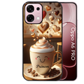 Coque noire taperso pour OPPO A6 PRO 4G et 5G avec motif cafe love morning personnalise protection antichoc personnalisée