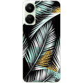 Coque taperso pour POCO C65 4G avec motif palmier noir protection antichoc personnalisée