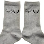Chaussettes paillettes argent motif pépite