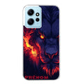 Coque taperso pour Redmi Note 12 4G 5G PRO 4G avec motif lion anime protection antichoc personnalisée