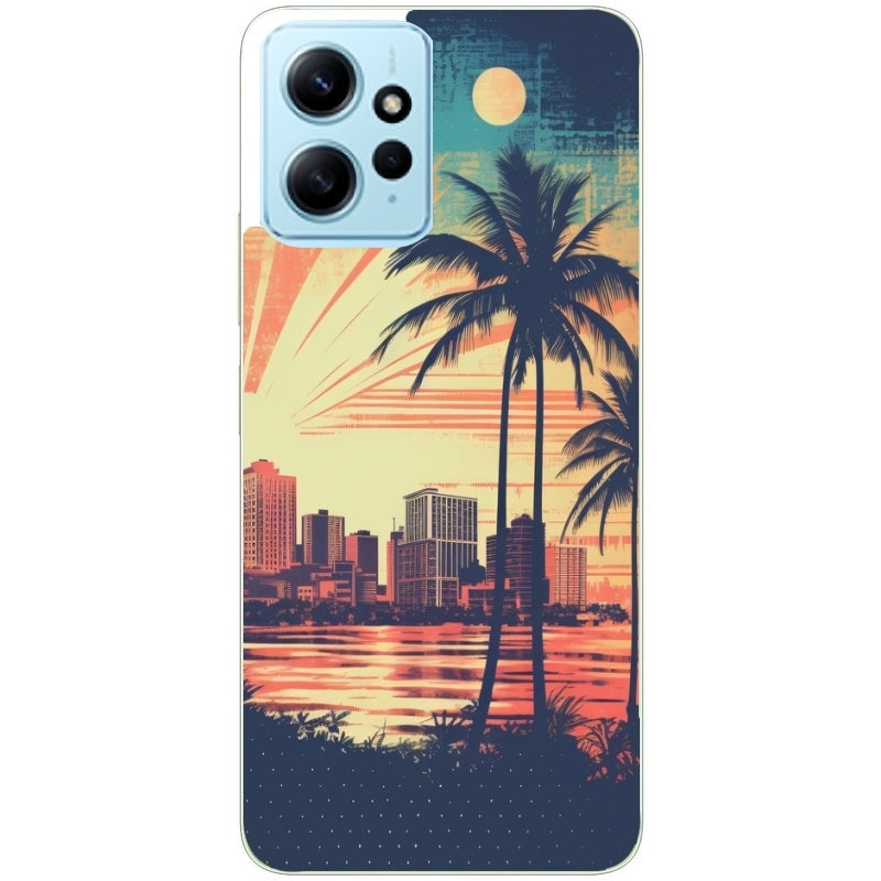Coque taperso pour Redmi Note 12 4G 5G PRO 4G avec motif hawaii retro protection antichoc personnalisée