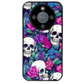 Coque noire taperso pour Magic 8 LITE et PRO avec motif tete de mort violet protection antichoc personnalisée