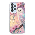 Coque taperso pour Galaxy A13 4G et 5G A23 A53 avec motif chouette cerisier protection antichoc personnalisée