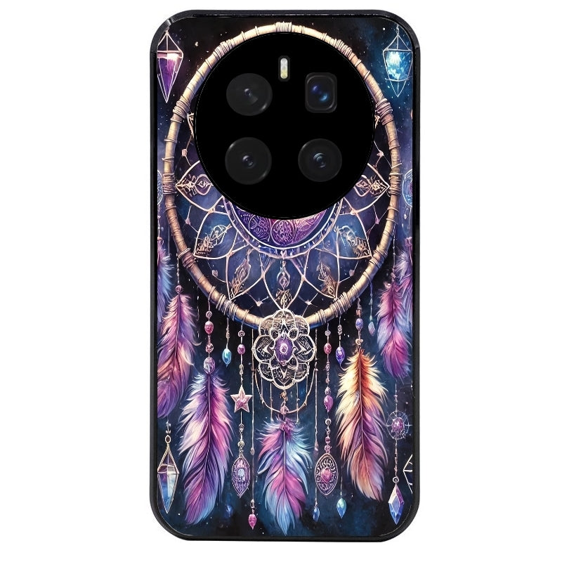 Coque noire taperso pour Magic 7 LITE et PRO avec motif dreamcatcher et lune protection antichoc personnalisée