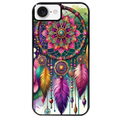 Coque noire taperso pour Iphone 17 17E AIR MAX PRO avec motif dreamcatcher et mandala protection antichoc personnalisée