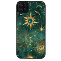Coque noire taperso pour galaxy A22 A32 A52 A52S 4G 5G  avec motif lune et astro protection antichoc personnalisée