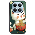 Coque noire taperso pour POCO M8 5G et PRO 5G avec motif chat ramen nuage protection antichoc personnalisée